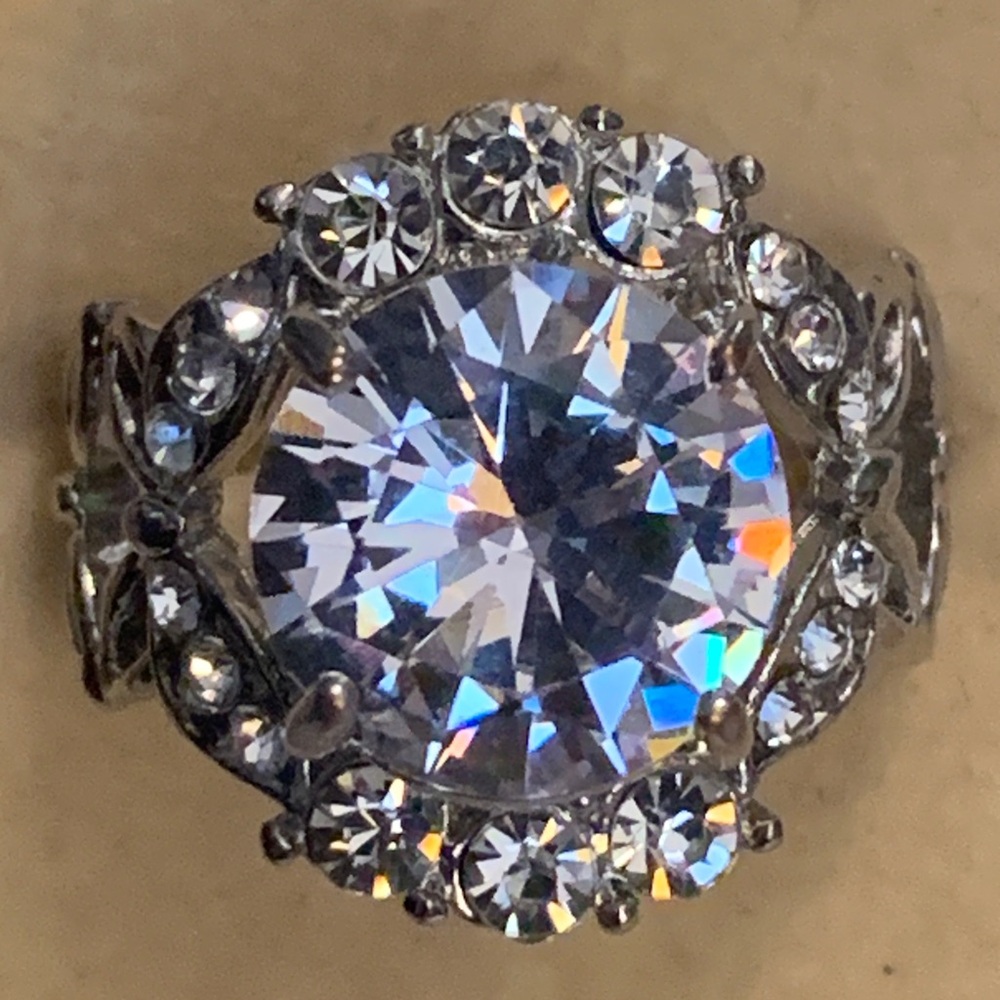 Silver Toned Costume Ring